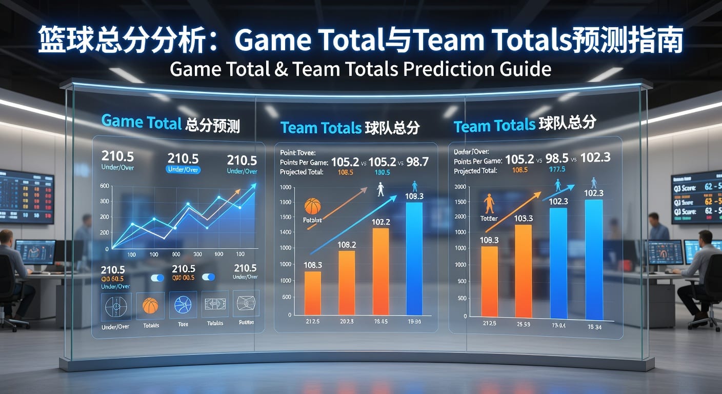 篮球总分 game total team totals投注技巧与判读